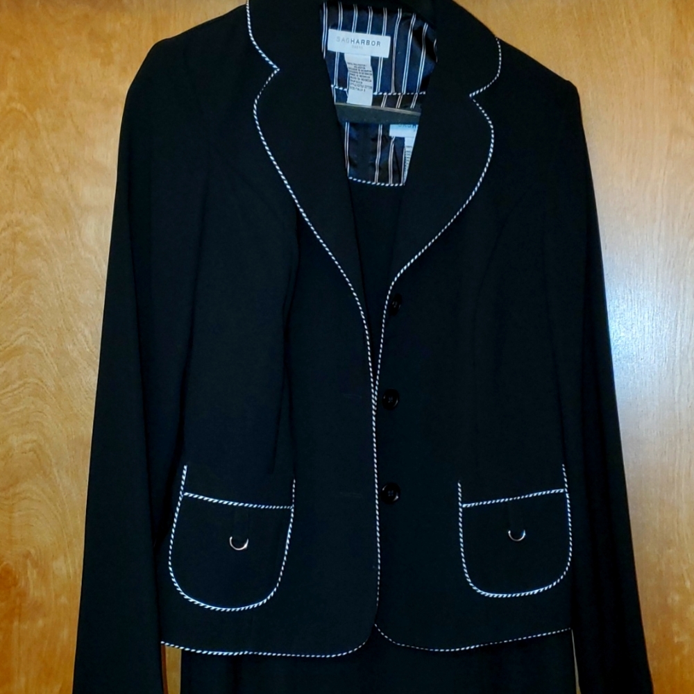 Black Sag Harbor Dress with Jacket Size 8